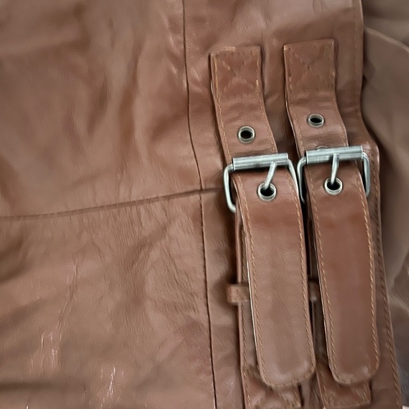 Bagatelle Brown real Leather Jacket - Picture 5 of 9